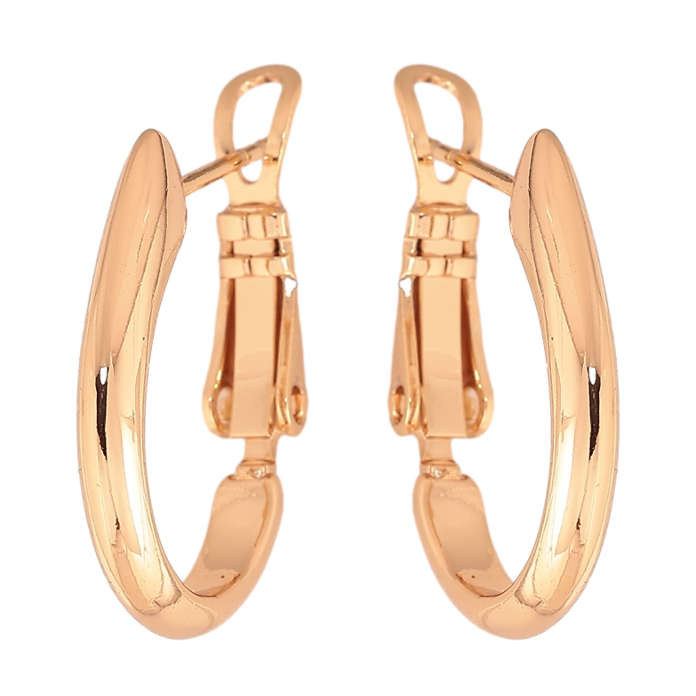 Серьги Xuping цвет позолота 18K итальянский замок декоративные фото №2