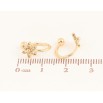 Серьги Xuping цвет Позолота 18K каффы "Цветочки" фото №2 Серьги Xuping цвет Позолота 18K каффы "Цветочки" фото №2
