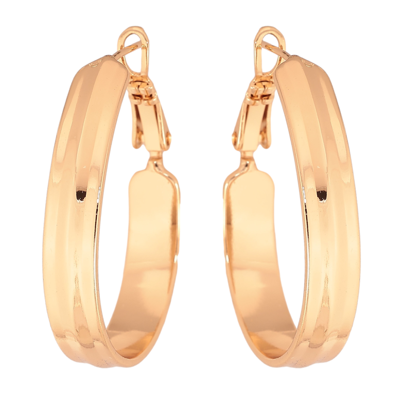 Сережки Xuping колір Позолота 18К італійський замок "Декоративні" фото №1