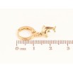 Серьги Xuping цвет Позолота 18K подвески на колечках "Дельфины" фото №2