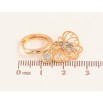 Серьги Xuping цвет Позолота 18K подвески на колечках "Бабочки с кристаллами" фото №2 Серьги Xuping цвет Позолота 18K подвески на колечках "Бабочки с кристаллами" фото №2