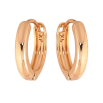 Серьги Xuping цвет Позолота 18K подвески на колечках "Замочки с инкрустацией кристаллами" 2 в 1 фото №3