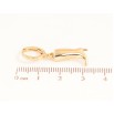 Серьги Xuping цвет Позолота 18K подвески на колечках "Сапожки" на одну сторону фото №2