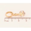Сережки Xuping колір Позолота 18K підвіски на колечках "Кристали з накладками Х" фото №2 Сережки Xuping колір Позолота 18K підвіски на колечках "Кристали з накладками Х" фото №2