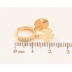 Серьги Xuping цвет Позолота 18K подвески на колечках "Клевер с кругом" фото №2