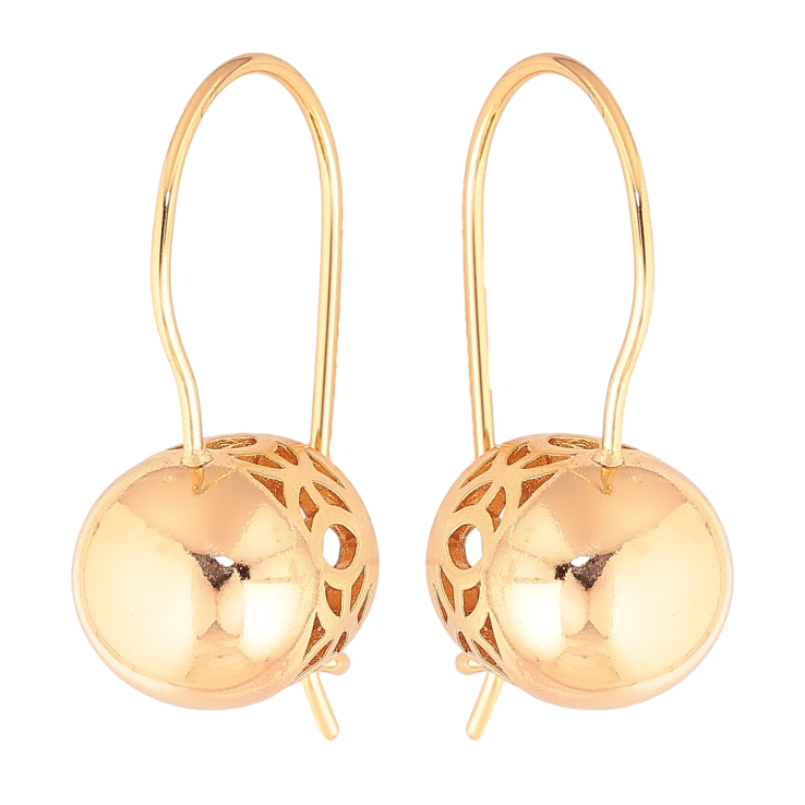 Серьги Xuping цвет Позолота 18K французский замок "Шарики на дужках" фото №5