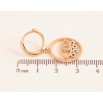 Серьги Xuping цвет Позолота 18K подвески на колечках "Оберег Глаз Фатимы" фото №2 Серьги Xuping цвет Позолота 18K подвески на колечках "Оберег Глаз Фатимы" фото №2