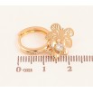 Серьги Xuping цвет Позолота 18K подвески на колечках "Бабочки" фото №2
