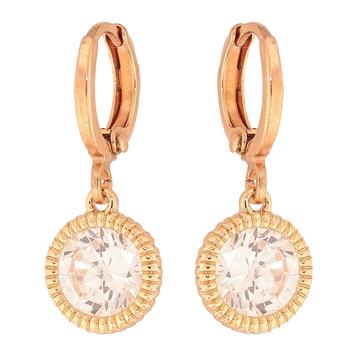 Сережки Xuping колір Позолота 18K підвіски на колечках "Кристали" фото №16 Сережки Xuping колір Позолота 18K підвіски на колечках "Кристали" фото №16