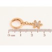 Серьги Xuping цвет Позолота 18K подвески на колечках "Снежинки" фото №2 Серьги Xuping цвет Позолота 18K подвески на колечках "Снежинки" фото №2