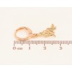 Серьги Xuping цвет Позолота 18K подвески на колечках "Дева" фото №2 Серьги Xuping цвет Позолота 18K подвески на колечках "Дева" фото №2