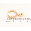 Сережки Xuping колір Позолота 18K підвіски на колечках "Кульки" фото №2