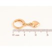 Сережки Xuping колір Позолота 18K підвіски на колечках "Сердечка" фото №2