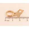 Серьги Xuping цвет Позолота 18K подвески на колечках "Ромбовые подвески" фото №2