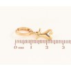 Серьги Xuping цвет Позолота 18K подвески на колечках "Сердечки"  фото №2
