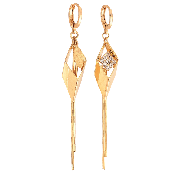 Серьги Xuping цвет Позолота 18К подвески на колечках "Ассиметричные подвески с кристаллами" фото №23 Серьги Xuping цвет Позолота 18К подвески на колечках "Ассиметричные подвески с кристаллами" фото №23