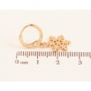 Сережки Xuping колір Позолота 18K підвіски на колечках "Сніжинки" фото №2 Сережки Xuping колір Позолота 18K підвіски на колечках "Сніжинки" фото №2