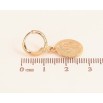 Серьги Xuping цвет Позолота 18K подвески на колечках "Ладанки" фото №2