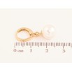 Сережки Xuping колір Позолота 18K підвіски на колечках "Перлини" ø 9мм фото №2