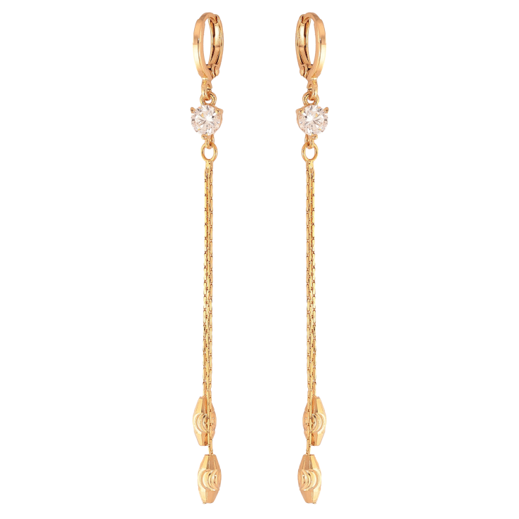 Серьги Xuping цвет Позолота 18К подвески на колечках "Кристаллы с подвесками" фото №17 Серьги Xuping цвет Позолота 18К подвески на колечках "Кристаллы с подвесками" фото №17