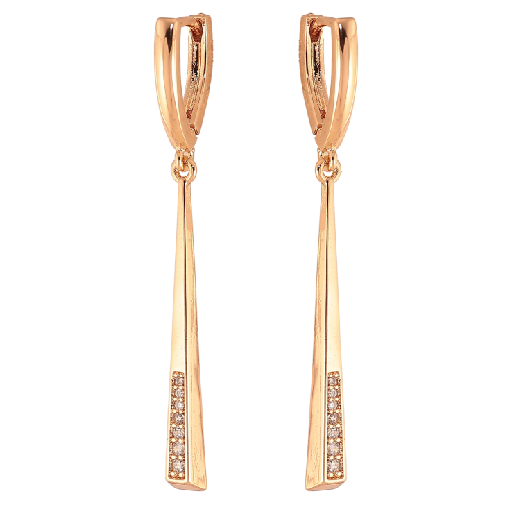 Сережки Xuping колір Позолота 18К підвіски на колечках "Декоративні підвіски з кристалами" фото №20