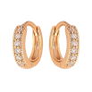 Сережки Xuping колір Позолота 18K підвіски на колечках "Декоративні підвіски з кристалами" 2 в 1 фото №3