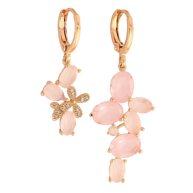 Сережки Xuping колір Позолота 18K підвіски на колечках "Асиметричні" фото №12 Сережки Xuping колір Позолота 18K підвіски на колечках "Асиметричні" фото №12
