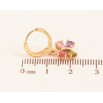 Сережки Xuping колір Позолота 18K підвіски на колечках "Метелики з різнокольорових кристалів" фото №2 Сережки Xuping колір Позолота 18K підвіски на колечках "Метелики з різнокольорових кристалів" фото №2