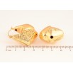 Сережки Xuping колір Позолота 18K замок-шпилька "Декоративний об'ємний візерунок" фото №2 Сережки Xuping колір Позолота 18K замок-шпилька "Декоративний об'ємний візерунок" фото №2