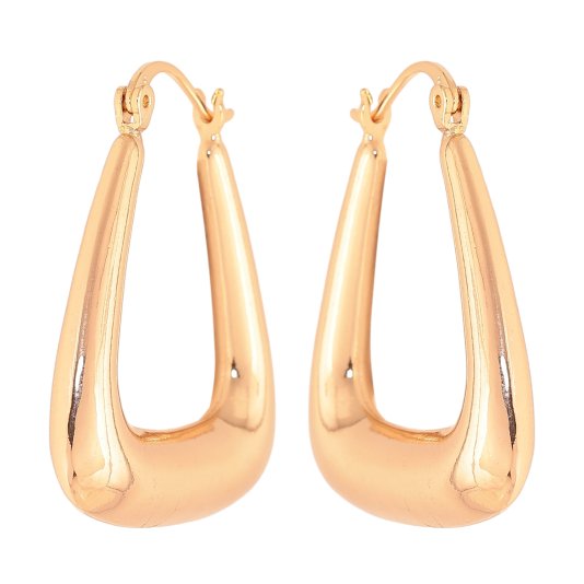 Серьги Xuping цвет Позолота 18K замок-булавка "Объемные" фото №1
