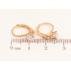 Серьги Xuping цвет позолота 18K французский замок кристаллы на дужках ø 4мм фото №2