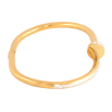 Браслет Нержавеющая сталь цвет 14К "Гвоздь с надписью Cartier и кристаллами" ø 6см фото №2 Браслет Нержавеющая сталь цвет 14К "Гвоздь с надписью Cartier и кристаллами" ø 6см фото №2