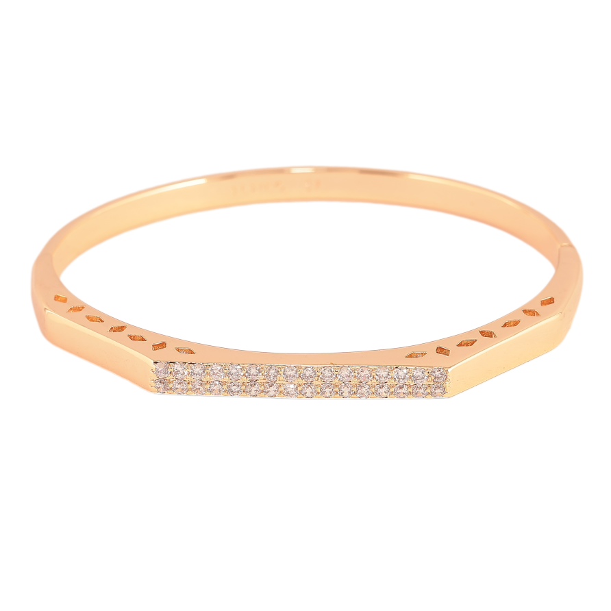 Браслет Xuping M&L колір 18К "Інкрустація кристалами" ø 5.7см фото №1