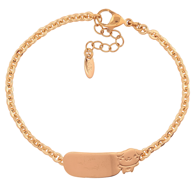 Браслет Xuping M&L цвет 18К "Цепочка с вставкой для гравировки" длина с доп. цепочкой 16.5-19.5см х 3.5-10мм фото №22 Браслет Xuping M&L цвет 18К "Цепочка с вставкой для гравировки" длина с доп. цепочкой 16.5-19.5см х 3.5-10мм фото №22