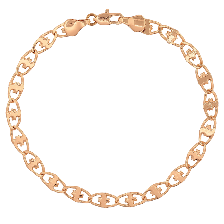 Браслет Xuping M&L цвет 18К "Цепочка Фантазийная" длинна 20см х 5мм фото №2