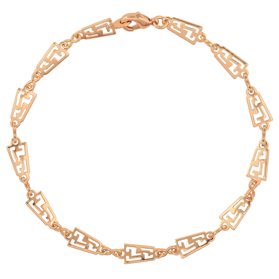 Браслет Xuping M&L колір 18К "Декоративний візерунок" довжина 21см х 6мм фото №1 Браслет Xuping M&L колір 18К "Декоративний візерунок" довжина 21см х 6мм фото №1