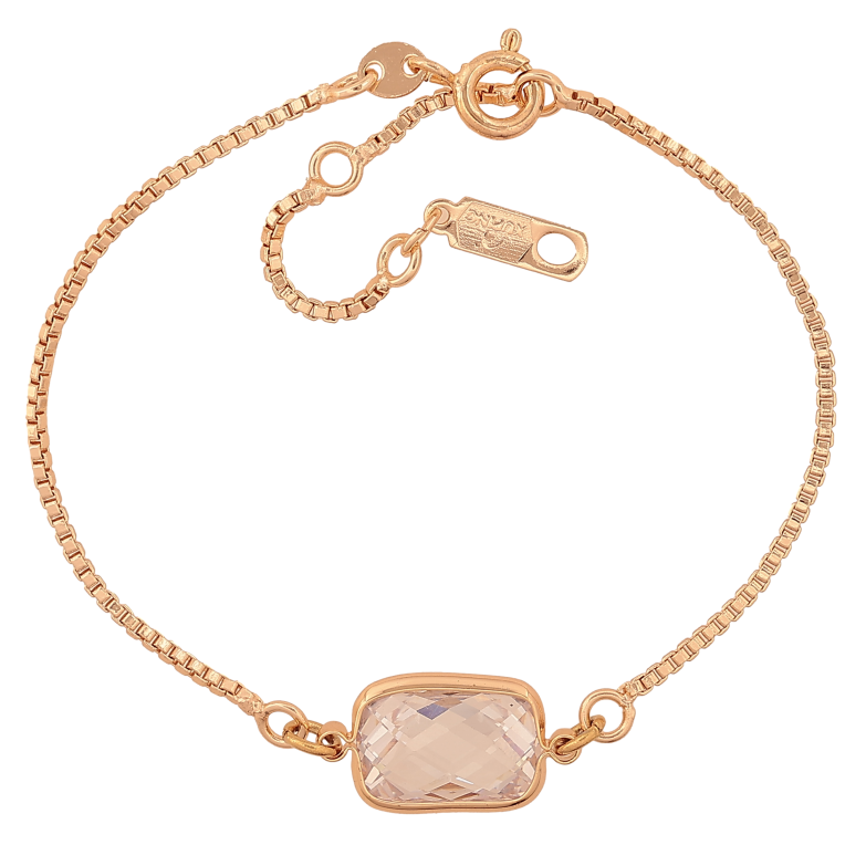 Браслет Xuping M&L колір 18К "Ланцюжок з кристальною вставкою" довжина з дод. ланкою 15,16.5,18.5см х 1-9ммх 1-9мм фото №1 Браслет Xuping M&L колір 18К "Ланцюжок з кристальною вставкою" довжина з дод. ланкою 15,16.5,18.5см х 1-9ммх 1-9мм фото №1