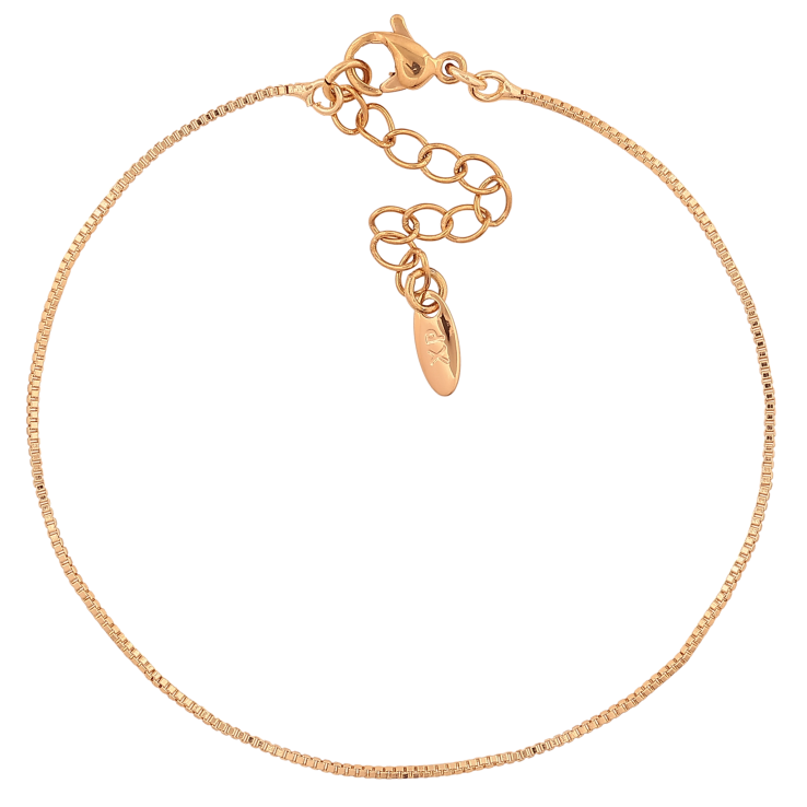 Браслет Xuping M&L колір 18К "Ланцюжок Венеціанський" довжина з дод. ланцюжком 17.5-21см х 1мм фото №20