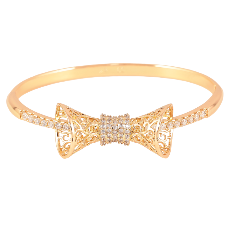 Браслет Xuping Позолота 18K "Ажурний бантик" ø 6см фото №23