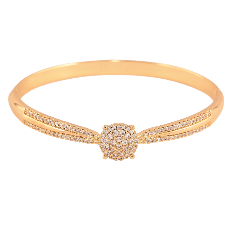 Браслет Xuping колір Позолота 18K "Чарівність" ø 6см фото №3 Браслет Xuping колір Позолота 18K "Чарівність" ø 6см фото №3