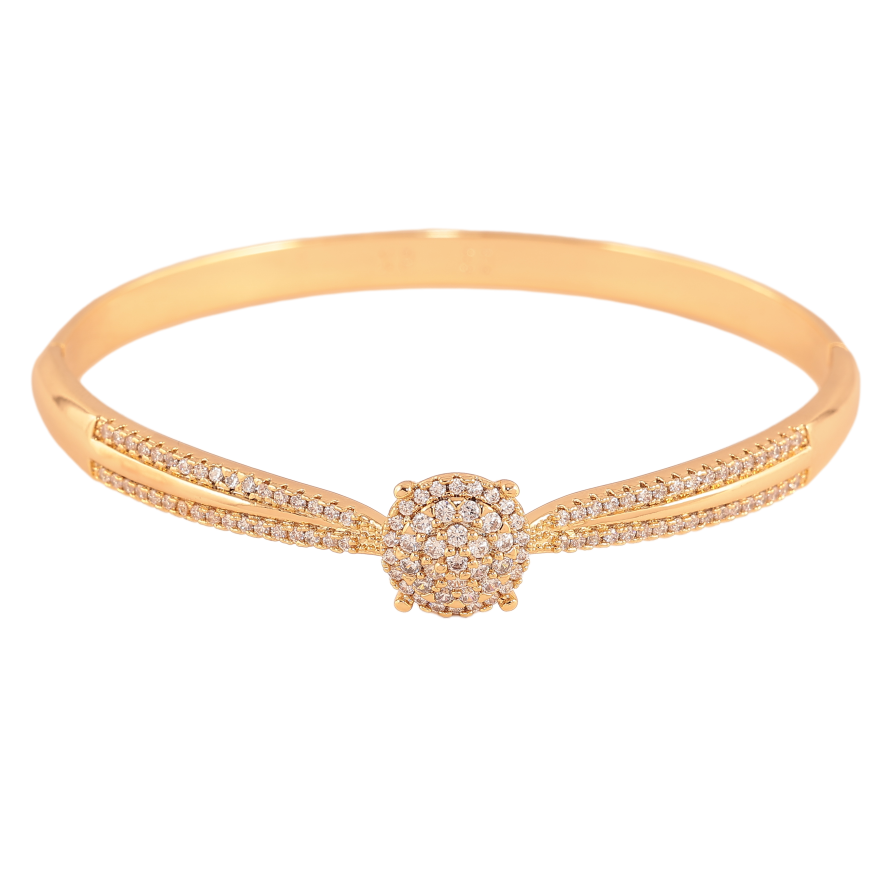 Браслет Xuping колір Позолота 18K "Чарівність" ø 6см фото №1 Браслет Xuping колір Позолота 18K "Чарівність" ø 6см фото №1
