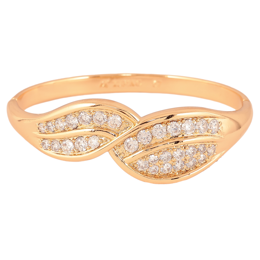 Браслет Xuping цвет Позолота 18K "Декоративный узор" ø 5,7см фото №1 Браслет Xuping цвет Позолота 18K "Декоративный узор" ø 5,7см фото №1