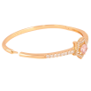 Браслет Xuping колір Позолота 18K "Доріжка кристалів з рожевою кристальною зіркою" ø 5,8см фото №2
