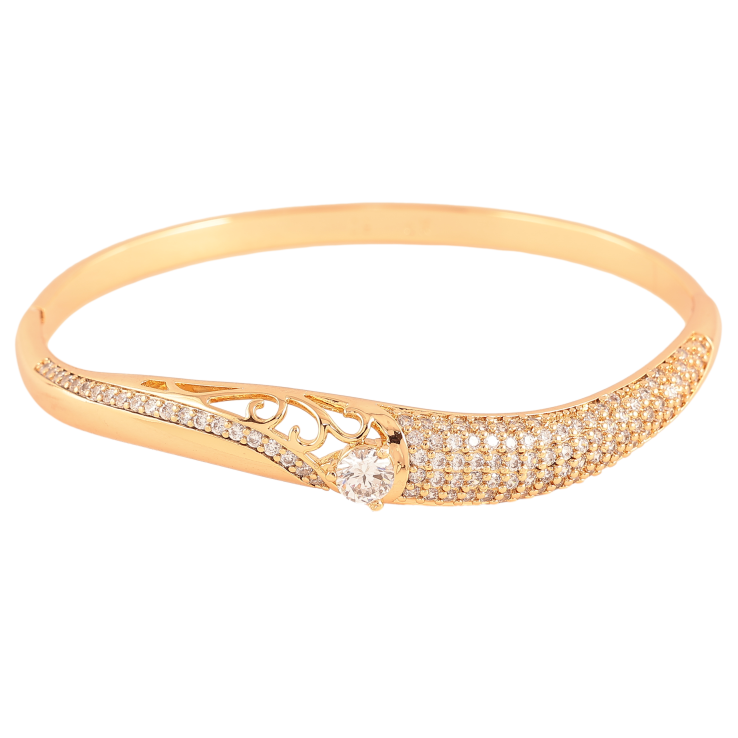 Браслет Xuping цвет Позолота 18K "Грация" ø 6см фото №19 Браслет Xuping цвет Позолота 18K "Грация" ø 6см фото №19