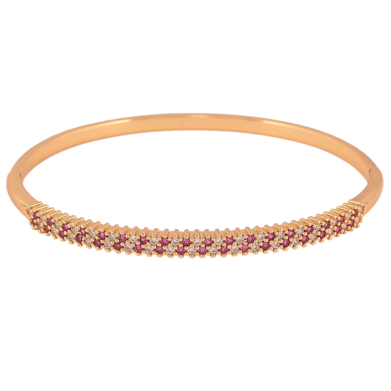 Браслет Xuping цвет Позолота 18K "Инкрустация бело-розовыми кристаллами" ø 6см фото №1 Браслет Xuping цвет Позолота 18K "Инкрустация бело-розовыми кристаллами" ø 6см фото №1