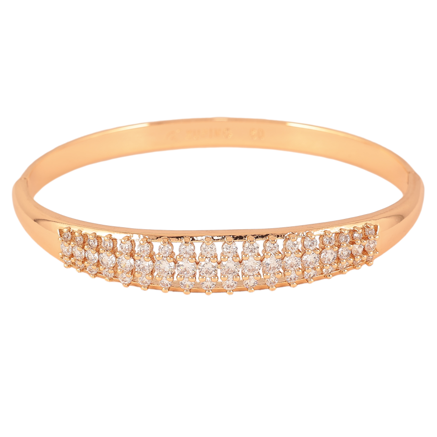 Браслет Xuping Позолота 18K "Інкрустація кристалами" ø 6см фото №1 Браслет Xuping Позолота 18K "Інкрустація кристалами" ø 6см фото №1