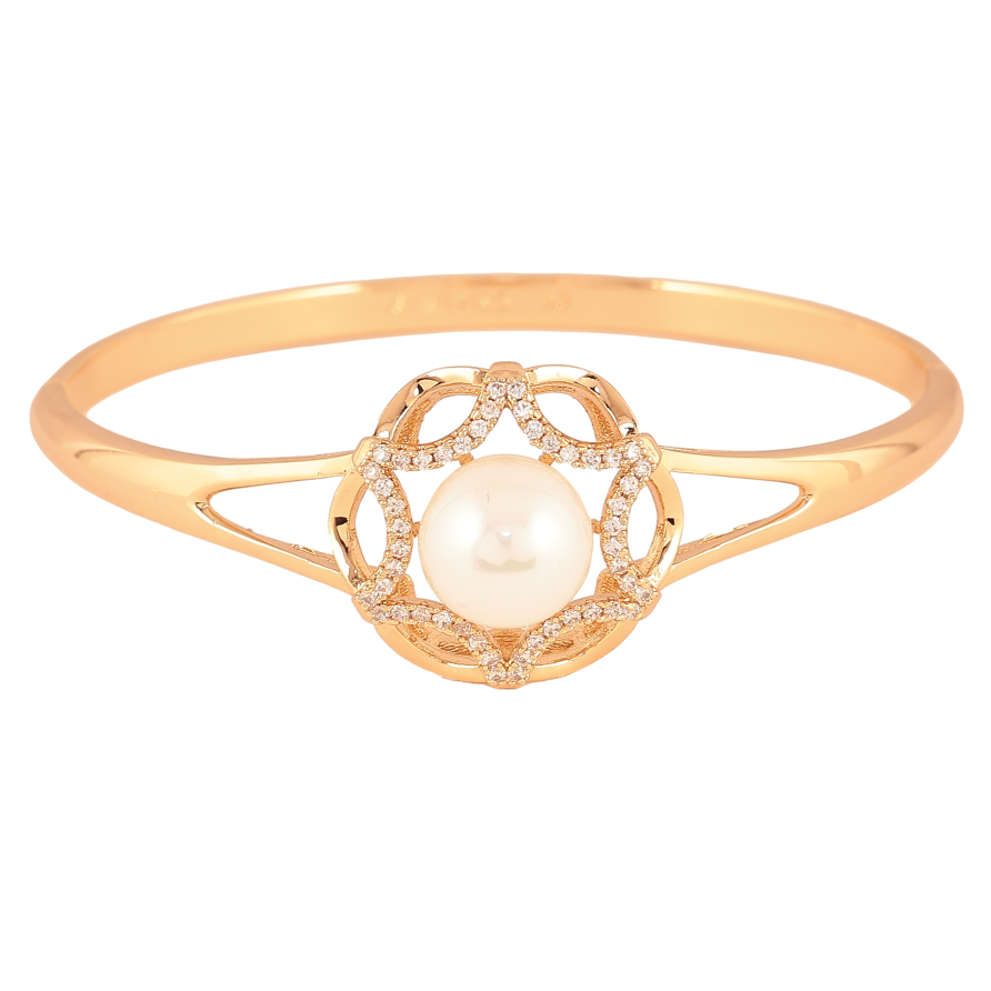 Браслет Xuping цвет Позолота 18K "Орнамент с жемчужиной" ø 5,8см фото №1 Браслет Xuping цвет Позолота 18K "Орнамент с жемчужиной" ø 5,8см фото №1