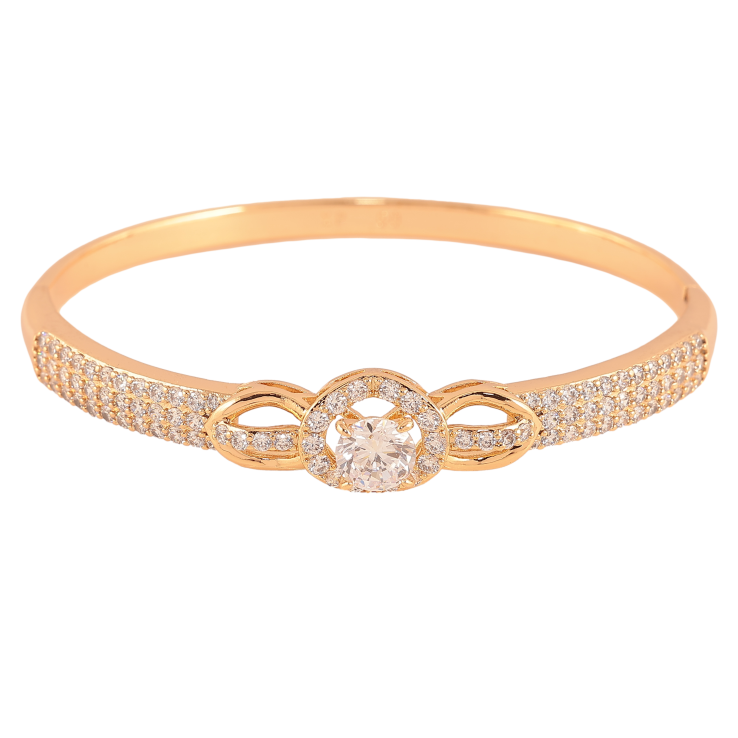 Браслет Xuping колір Позолота 18K "Кристальна чарівність" ø 6см фото №13
