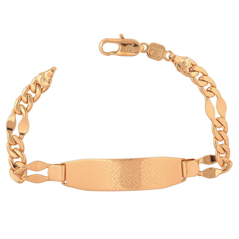 Браслет Xuping цвет Позолота 18K "Цепочка Панцирная вставка пластина с узором напылением" длина 19,5 см фото №1 Браслет Xuping цвет Позолота 18K "Цепочка Панцирная вставка пластина с узором напылением" длина 19,5 см фото №1