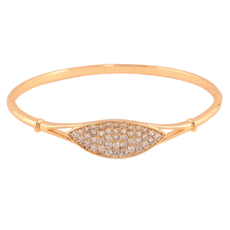 Браслет Xuping колір Позолота 18K "Інкрустація кристалами" ø 6 см фото №6
